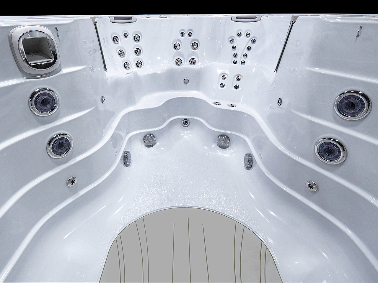 Detaljfoto Hydropool motstrømsbasseng Aqua Sport 17 AX fra Spatec Massasjebad Detaljfoto Hydropool motstrømsbasseng Aqua Sport 17 AX fra Spatec Massasjebad