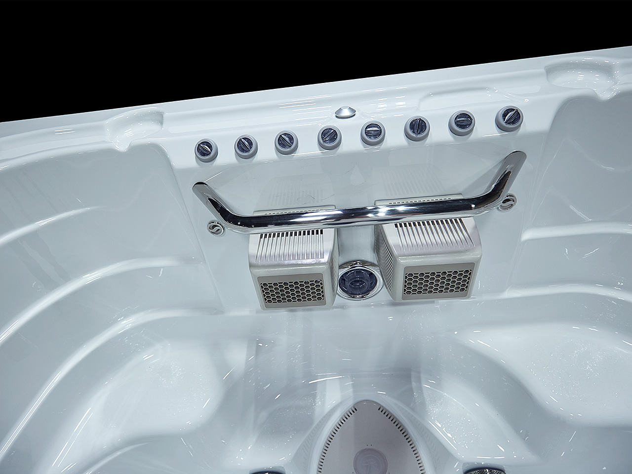 Detaljfoto Hydropool motstrømsbasseng Aqua Trainer 19 DTAX fra Spatec Massasjebad Detaljfoto Hydropool motstrømsbasseng Aqua Trainer 19 DTAX fra Spatec Massasjebad