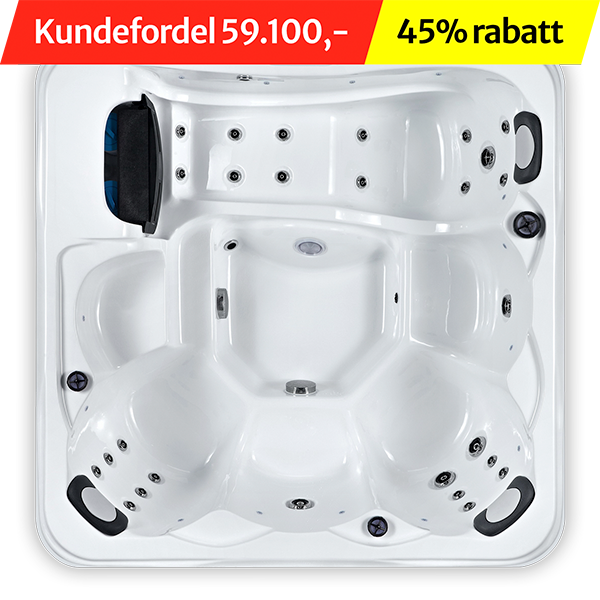 North Spas Beta spabad med 4 seter, liggesete og avkjølingssete.