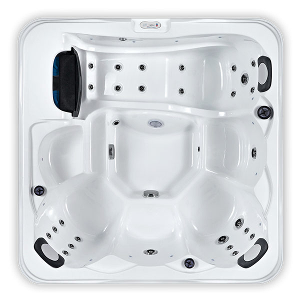 North Spas Beta spabad med 4 seter, liggesete og avkjølingssete.