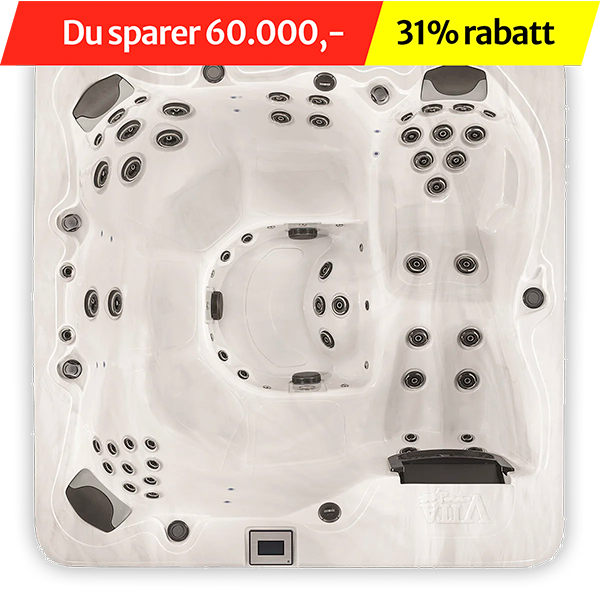 Demomodell Vita Prestige massasjebad fra Spatec selges.