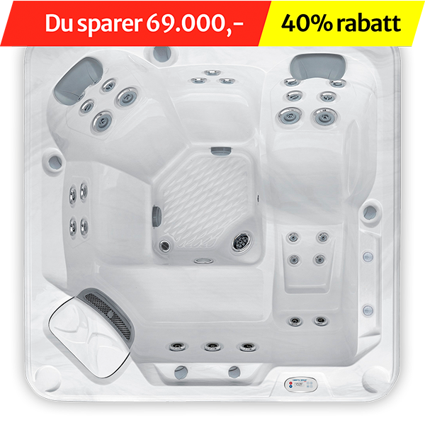 Demomodell North Spas Capella massasjebad fra Spatec selges.