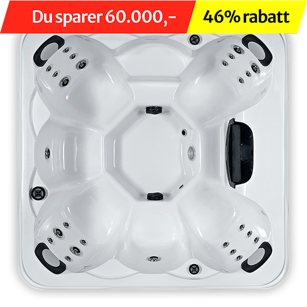 Demomodell North Spas Alpha massasjebad fra Spatec selges.